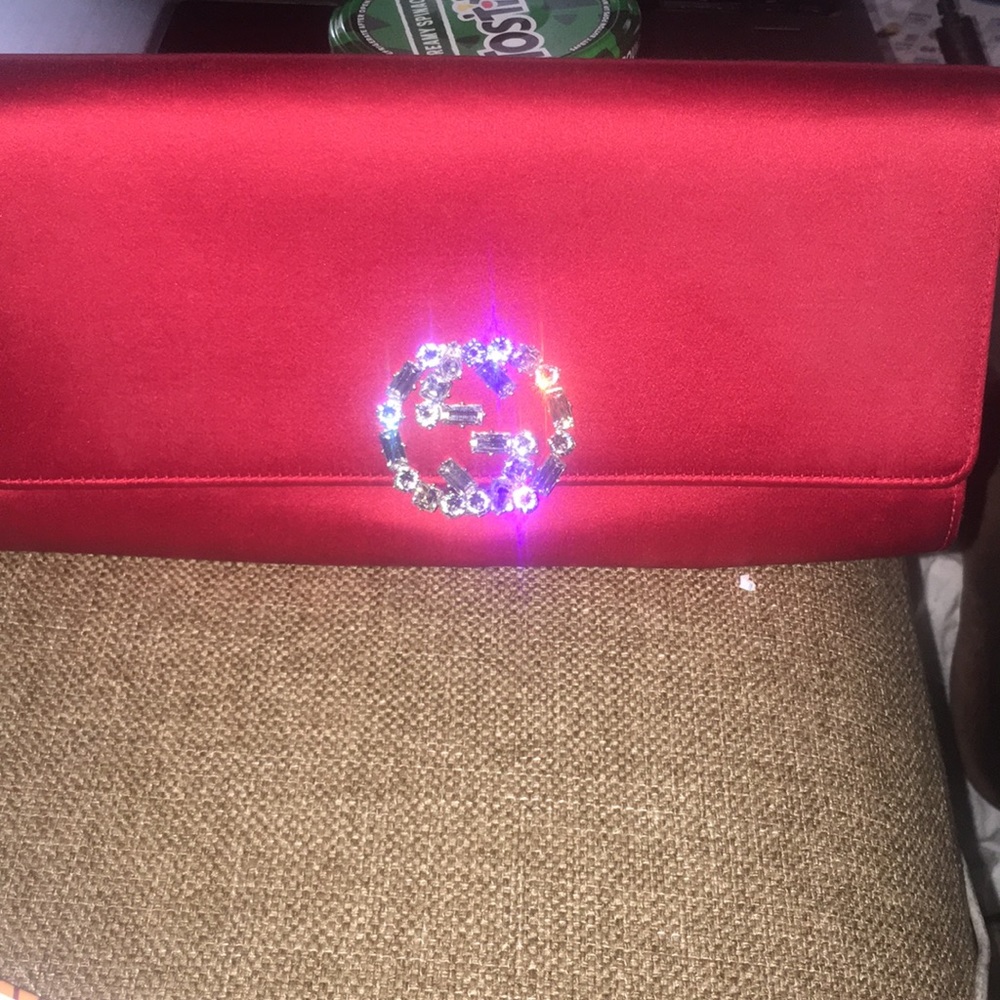 Rhinestone Gucci clutch